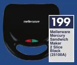 President Hyper Mellerware Mercury Sandwich Maker 2 Slice Black offer