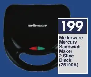 President Hyper Mellerware Mercury Sandwich Maker 2 Slice Black offer