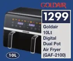 President Hyper Goldair Digital Dual Pot Air Fryer offer