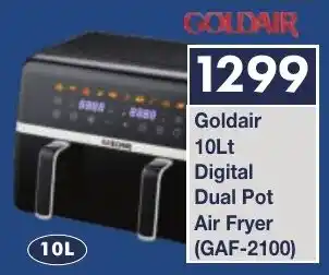 President Hyper Goldair Digital Dual Pot Air Fryer offer