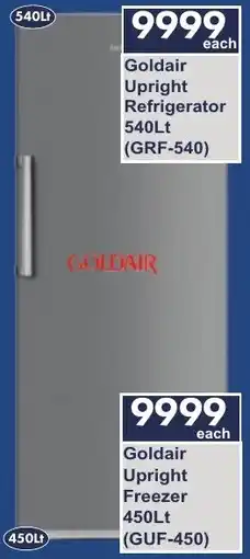 President Hyper Goldair Upright Refrigerator offer