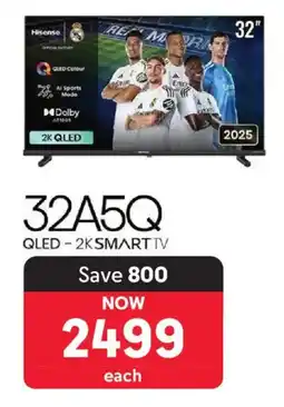 Makro Hisense 32" QLED-2K Smart TV offer