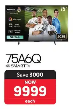 Makro Hisense 75" 4K Smart TV offer