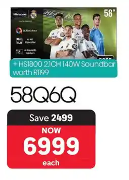 Makro Hisense 58" QLED 4K Smart TV offer