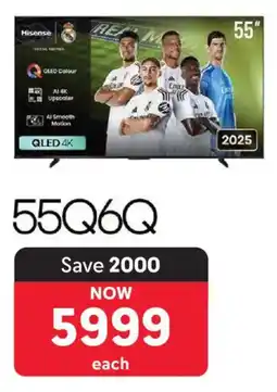 Makro Hisense 55" QLED 4K Smart TV offer