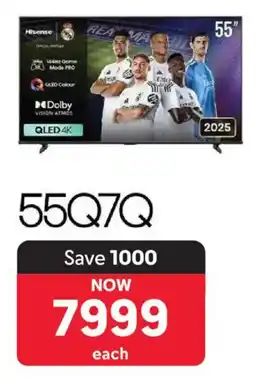 Makro Hisense 55" QLED 4K 144Hz Smart TV offer