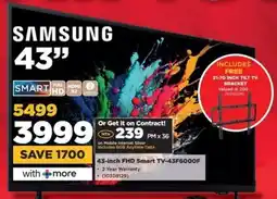 HiFi Corp SAMSUNG 43-inch FHD Smart TV offer