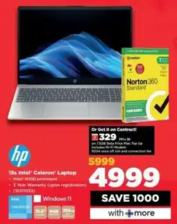 HiFi Corp HP 15s Intel Celeron Laptop offer