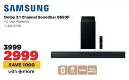 HiFi Corp SAMSUNG Dolby 3.1 Channel Soundbar B650F offer