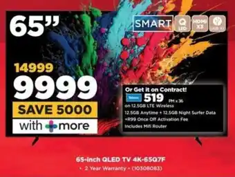 HiFi Corp SAMSUNG 65-inch QLED TV 4K-65Q7F offer