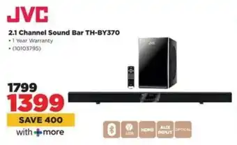 HiFi Corp JVC 2.1 Channel Sound Bar TH-BY370 offer