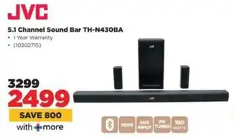HiFi Corp JVC 5.1 Channel Sound Bar TH-N430BA offer