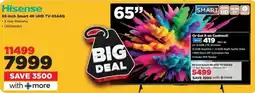 HiFi Corp Hisense 65-inch Smart 4K UHD TV-65A6Q offer