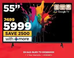 HiFi Corp Skyworth 55-inch QLED TV-55Q6600H offer