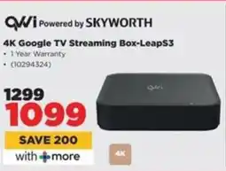 HiFi Corp QVWI 4K Google TV Streaming Box-LeapS3 offer