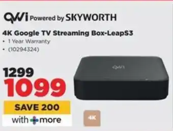 HiFi Corp QVWI 4K Google TV Streaming Box-LeapS3 offer
