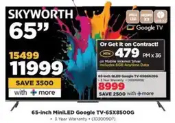 HiFi Corp Skyworth 65-inch MiniLED Google TV-65X8500G offer