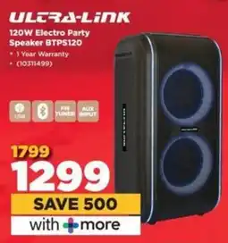 HiFi Corp ULTRA-LINK 120W Electro Party Speaker BTPS120 offer