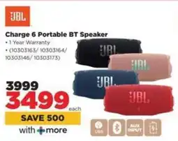 HiFi Corp JBL Charge 6 Portable BT Speaker offer