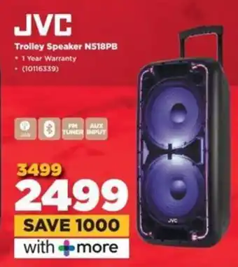 HiFi Corp JVC Trolley Speaker N518PB offer