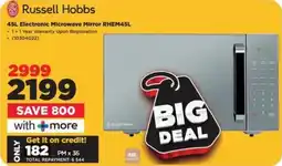 HiFi Corp Russell Hobbs Electronic Microwave Mirror RHEM45L offer