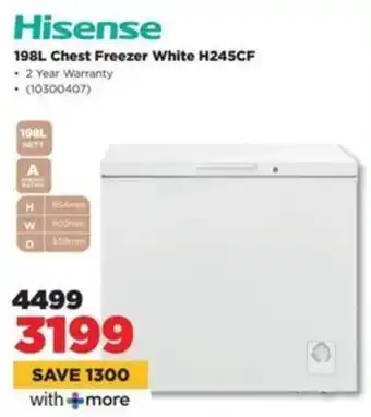 HiFi Corp Hisense Chest Freezer White H245CF offer