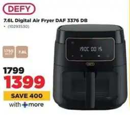 HiFi Corp DEFY Digital Air Fryer DAF 3376 DB offer