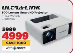 HiFi Corp ULTRA-LINK 800 Lumens Smart HD Projector offer