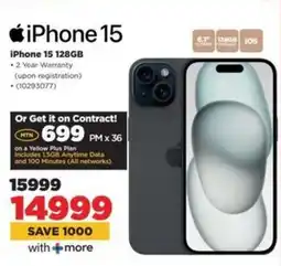 HiFi Corp iPhone 15 128GB offer