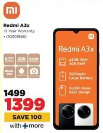 HiFi Corp Xiaomi Redmi A3x offer