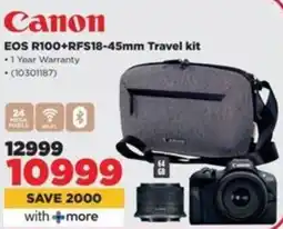 HiFi Corp Canon EOS R100+RFS18-45mm Travel kit offer