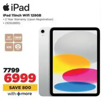 HiFi Corp Apple iPad 11inch Wifi 128GB offer