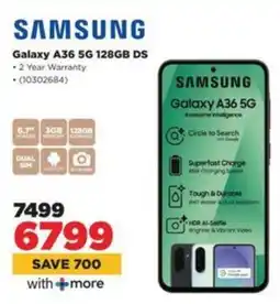 HiFi Corp SAMSUNG Galaxy A36 5G 128GB DS offer