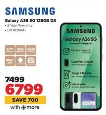 HiFi Corp SAMSUNG Galaxy A36 5G 128GB DS offer