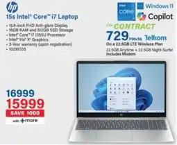 Incredible Connection HP 15s Intel Core i7 Laptop offer