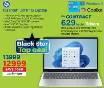 Incredible Connection HP 15s Intel Core i5 Laptop offer
