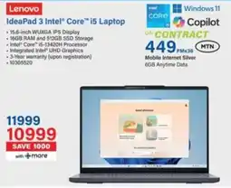 Incredible Connection Lenovo IdeaPad 3 Intel Core i5 Laptop offer