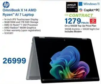 HP OmniBook X 14 AMD Ryzen AI 7 Laptop