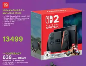 Incredible Connection Nintendo Switch 2 + Mario Kart World offer