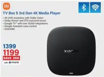 Incredible Connection Xiaomi TV Box S 3rd Gen 4K Media Player offer