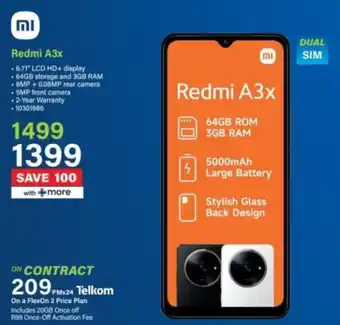 Incredible Connection Xiaomi Redmi A3x offer
