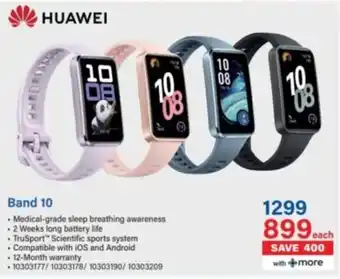 Incredible Connection Huawei Band 10 offer