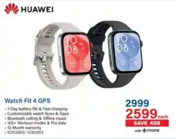 Incredible Connection Huawei Watch Fit 4 GPS offer