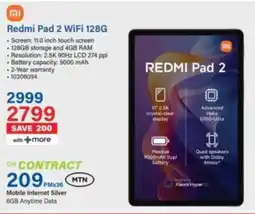 Incredible Connection Redmi Pad 2 WiFi 128G offer