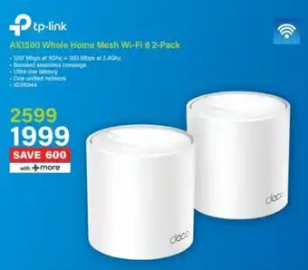 Incredible Connection Tp-link AX1500 Whole Home Mesh Wi-Fi 6 offer