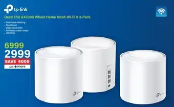 Incredible Connection Tp-link Deco X50 AX3000 Whole Home Mesh Wi-Fi 6 offer