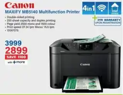 Incredible Connection Canon MAXIFY MB5140 Multifunction Printer offer