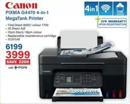 Incredible Connection Canon PIXMA G4470 4-in-1 MegaTank Printer offer