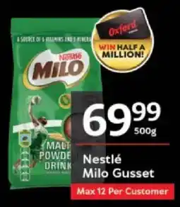 Oxford Freshmarket Nestlé Milo Gusset offer