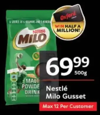 Oxford Freshmarket Nestlé Milo Gusset offer